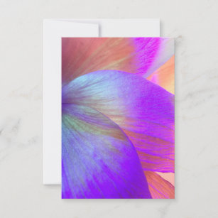 UV Ultra-Violet Flower Greeting Card