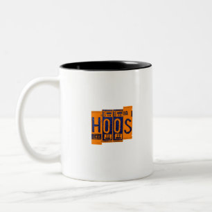 UVA hoos license plate Two-Tone Coffee Mug