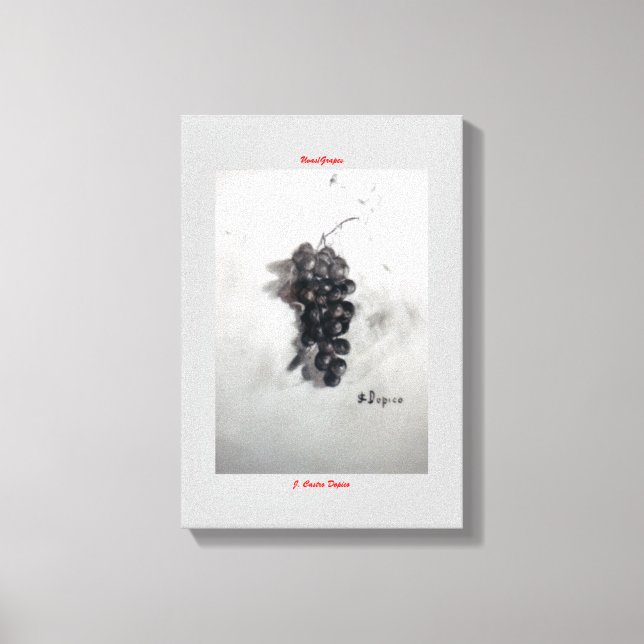 Uvas/Grapes Canvas Print (Front)