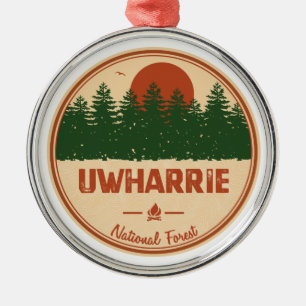 Uwharrie National Forest Metal Ornament