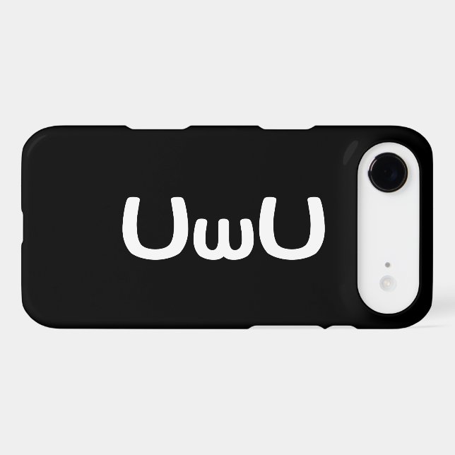 UwU Happy Anime Face Emoticon (Back (Horizontal))