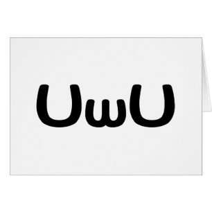 UwU Happy Anime Face Emoticon