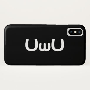 UwU Happy Anime Face Emoticon Case-Mate iPhone Case