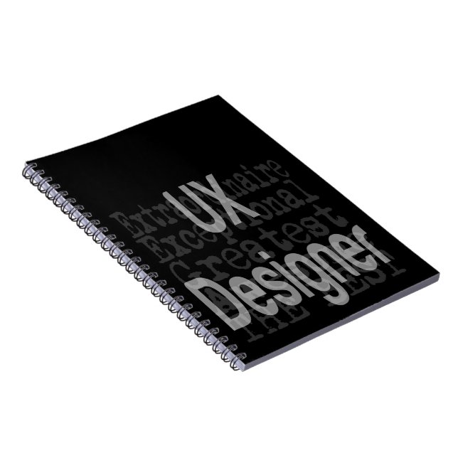 UX Designer Extraordinaire Notebook (Right Side)