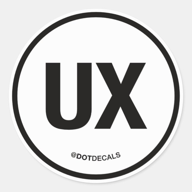 UX Sticker (Front)