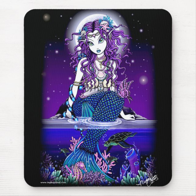 Uxia Twilight Moon Mermaid Mousepad (Front)