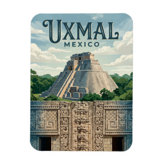 Uxmal Archaeological Site Mexico Magnet