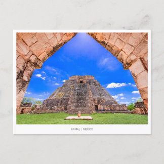 Uxmal maya Mexique, Carte Postale de Vacances