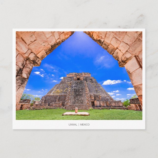 Uxmal maya Mexique, Carte Postale de Vacances (Devant)