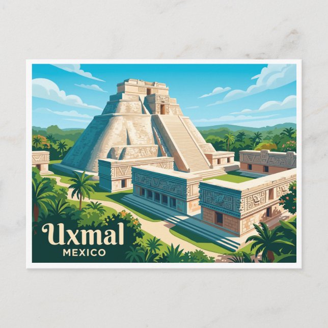 Uxmal Mérida Mexico Postcard (Front)