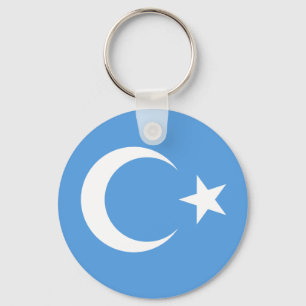 Uyghur/ East Turkestan Flag Keychain