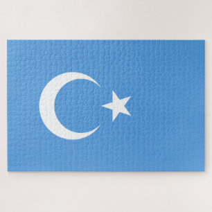 Uyghur Flag of East Turkistan (Uyghuristan) Jigsaw Puzzle
