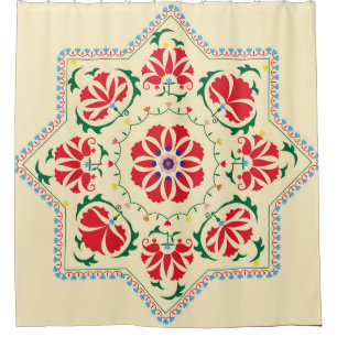 Uzbek ethnic vintage ornament suzanisuzani, fabric