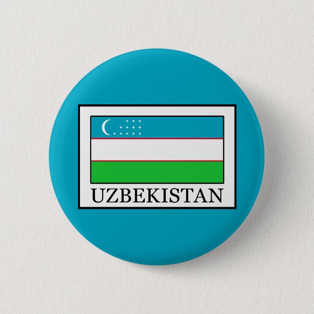 Uzbekistan 2 Inch Round Button (Front)
