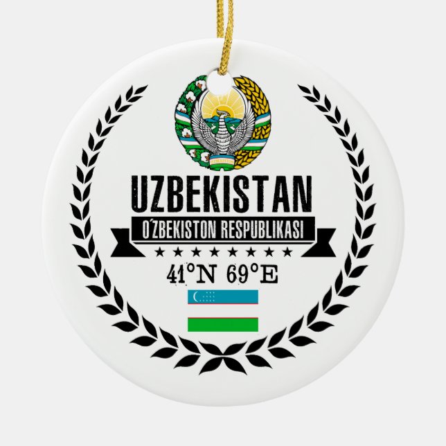 Uzbekistan Ceramic Ornament (Front)