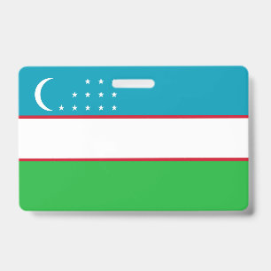 Uzbekistan flag badge