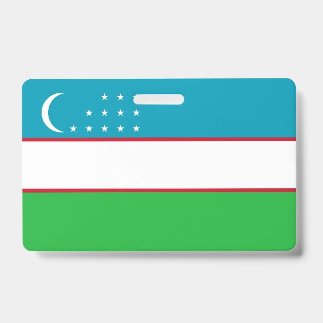 Uzbekistan flag badge (Front)