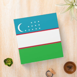 Uzbekistan flag binder