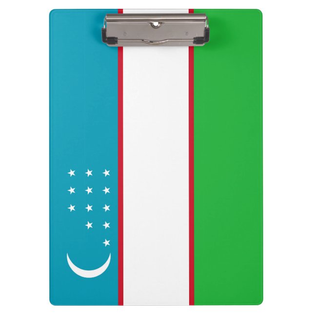 Uzbekistan flag clipboard (Front)