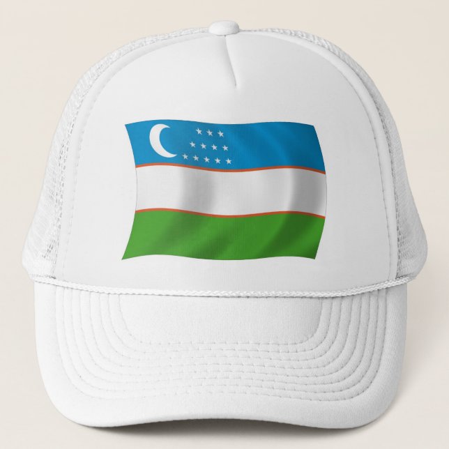 Uzbekistan Flag Hat (Front)