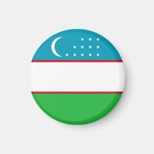 Uzbekistan flag magnet