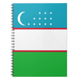 Uzbekistan flag notebook