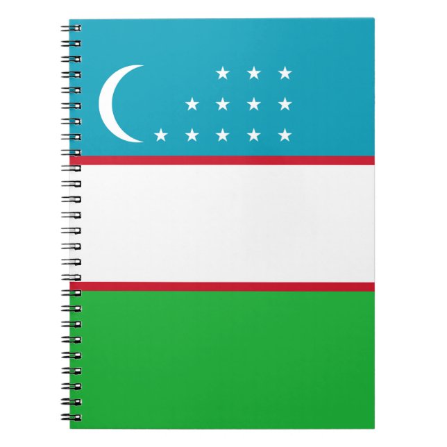 Uzbekistan flag notebook (Front)