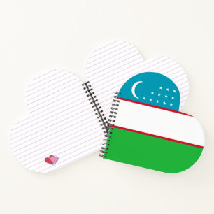 Uzbekistan flag notebook