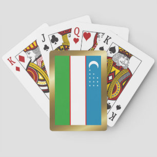 Uzbekistan Flag Playing Cards