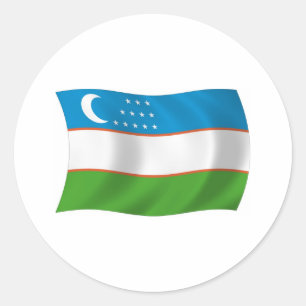 Uzbekistan Flag Sticker