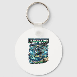 Uzbekistan Goal Mode Skeleton Striker Nations Stre Keychain