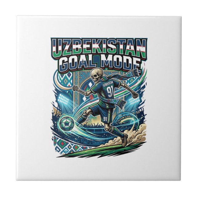 Uzbekistan Goal Mode Skeleton Striker Nations Stre Tile (Front)