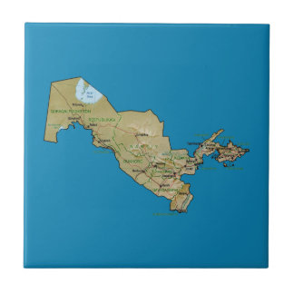 Uzbekistan Map Tile