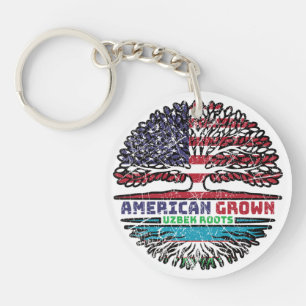 Uzbekistan Uzbek Uzbeg US American USA America Keychain
