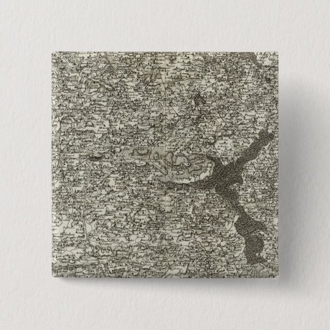 Uzel 2 Inch Square Button (Front)