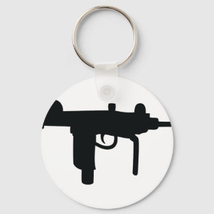 Uzi gun keychain