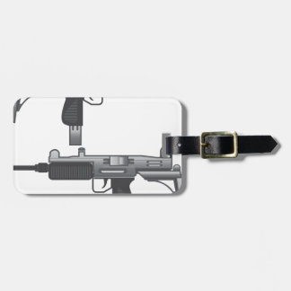 Uzi Gun vector Luggage Tag