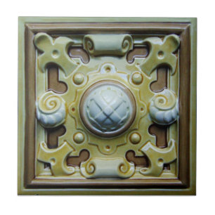 V0014 Victorian Antique Reproduction Ceramic Tile