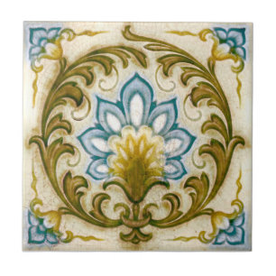 V0025 Victorian Antique Reproduction Ceramic Tile