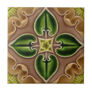V0052 Victorian Antique Reproduction Ceramic Tile