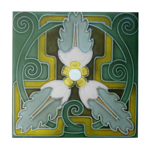 V0068 Victorian Antique Reproduction Ceramic Tile