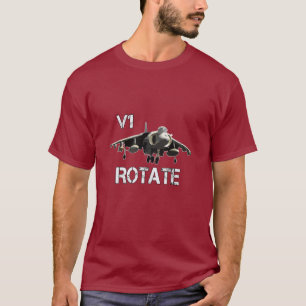 V1 Rotate - Airplane Lovers Pilot Talk T-Shirt