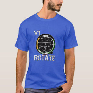 V1 Rotate - Airplane Lovers Pilot Talk T-Shirt