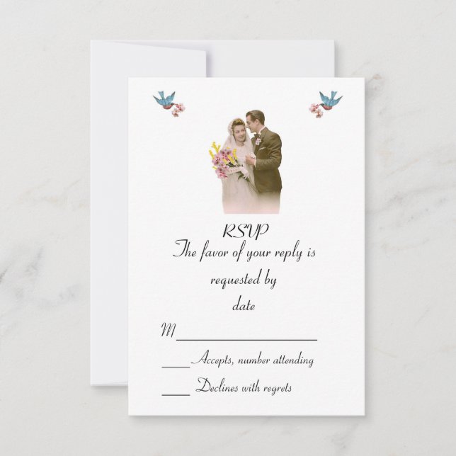 V21 Faire-part de mariage RSVP (Devant)