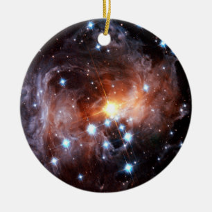 V838 Monocerotis Red Supergiant Star Hubble Photo Ceramic Ornament