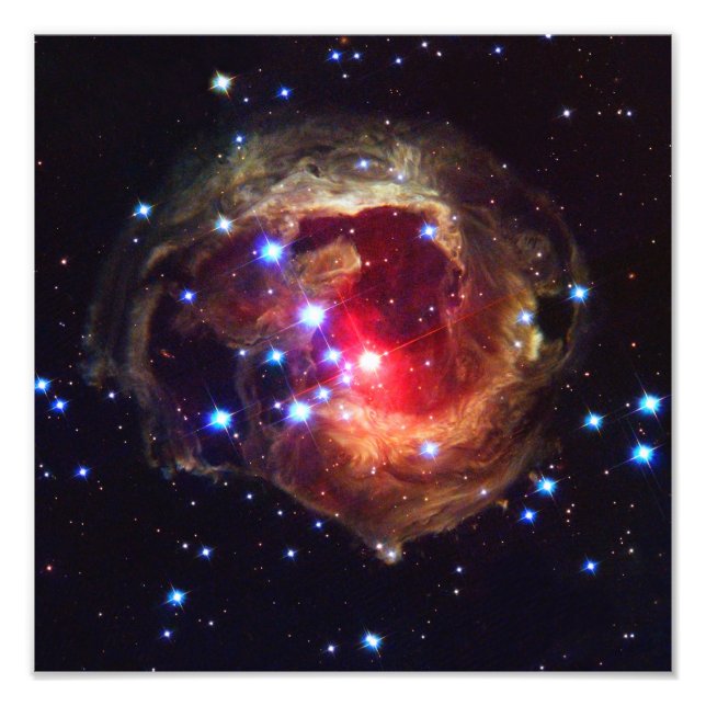 V838 Monocerotis Star (Hubble Telescope) Photo Print (Front)