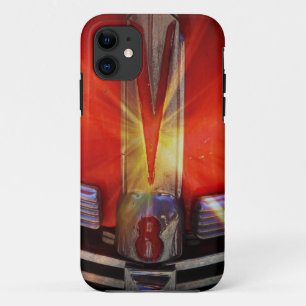 V8 Chrome Emblem on Hotrod iPhone 11 Case