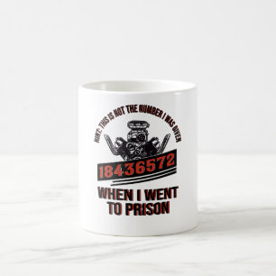 V8 Engine Fan Car Piston 8 Cylinder Mechanic Coffee Mug