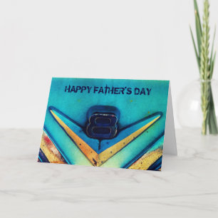 V8 Engine Happy Father's Day for Mechanic Card