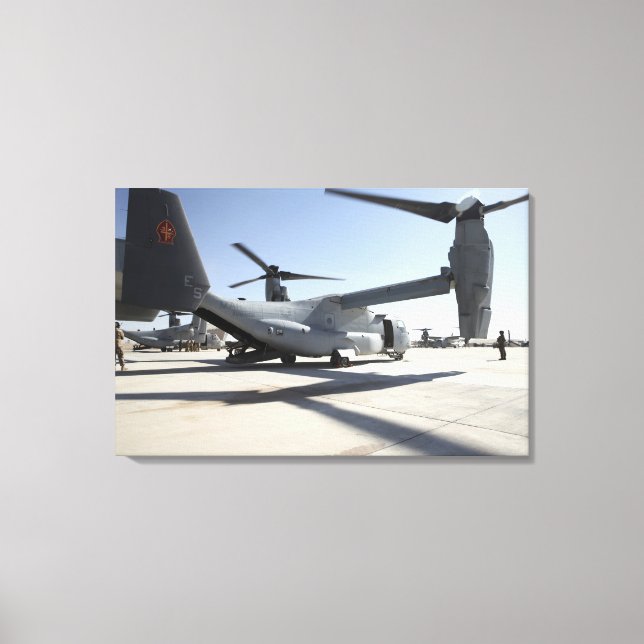V-22 Osprey tiltrotor aircraft 2 Canvas Print (Front)